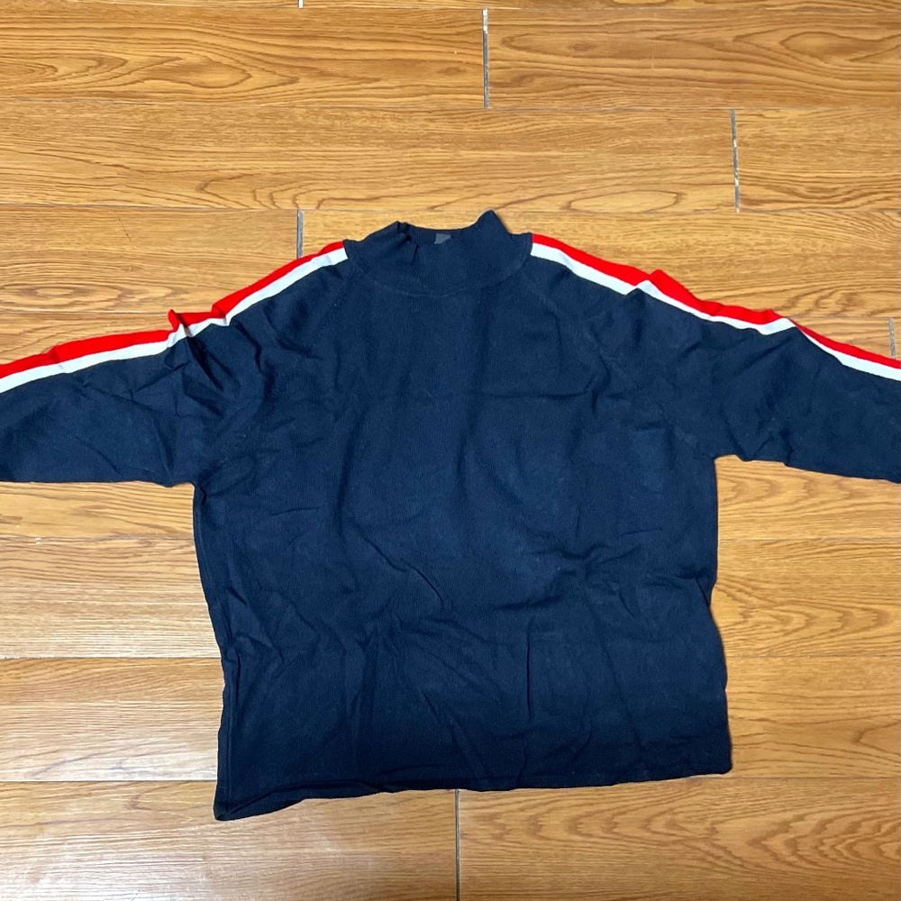 Divided Racer Stripe Sweater